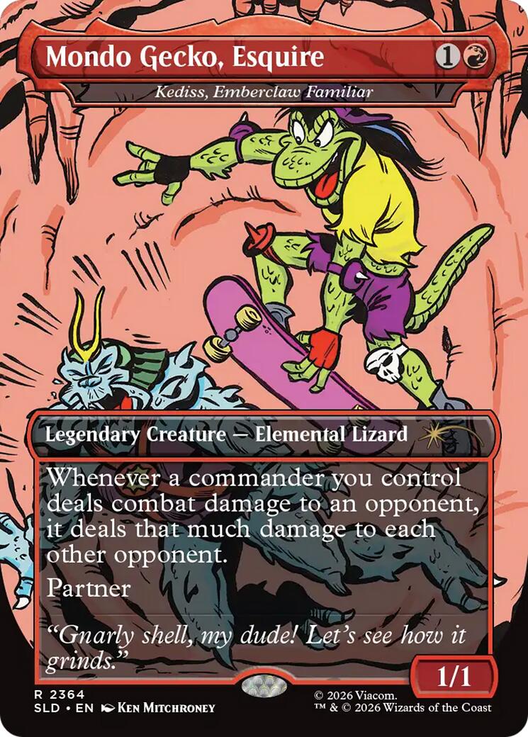 Mondo Gecko, Esquire - Kediss, Emberclaw Familiar [Secret Lair Drop Series] Foil