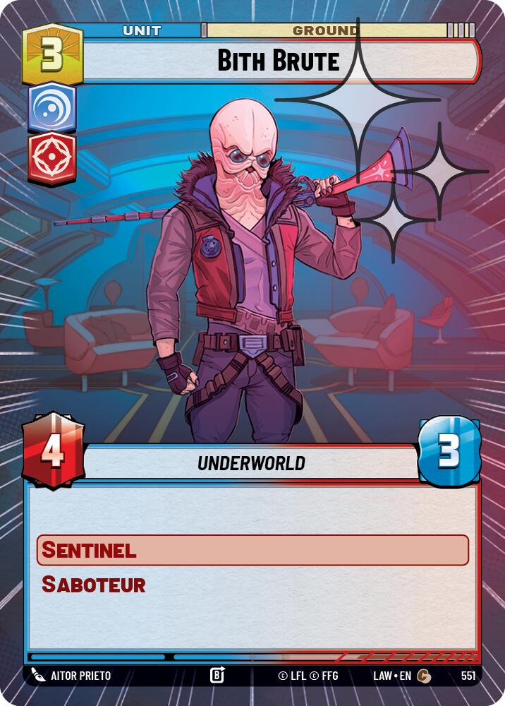 Bith Brute (313) (Hyperspace Foil) (313) [A Lawless Time]