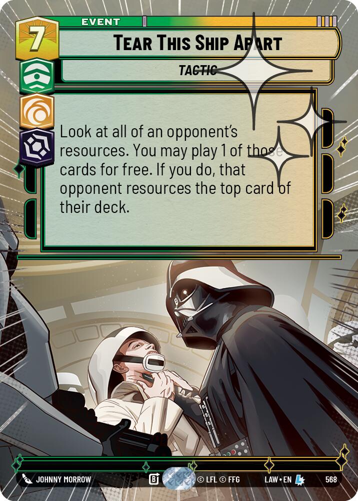 Tear This Ship Apart (330) (Hyperspace Foil) (330) [A Lawless Time]