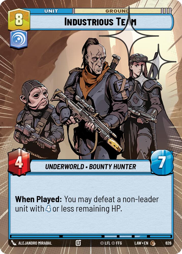 Industrious Team (388) (Hyperspace Foil) (388) [A Lawless Time]