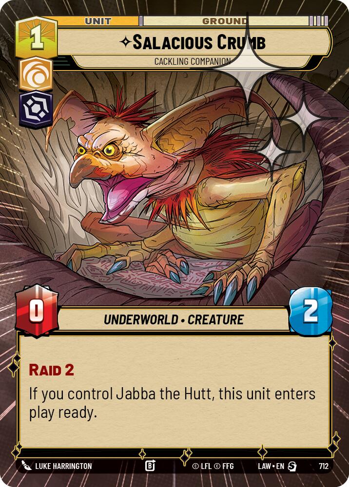 Salacious Crumb - Cackling Companion (474) (Hyperspace Foil) (474) [A Lawless Time]
