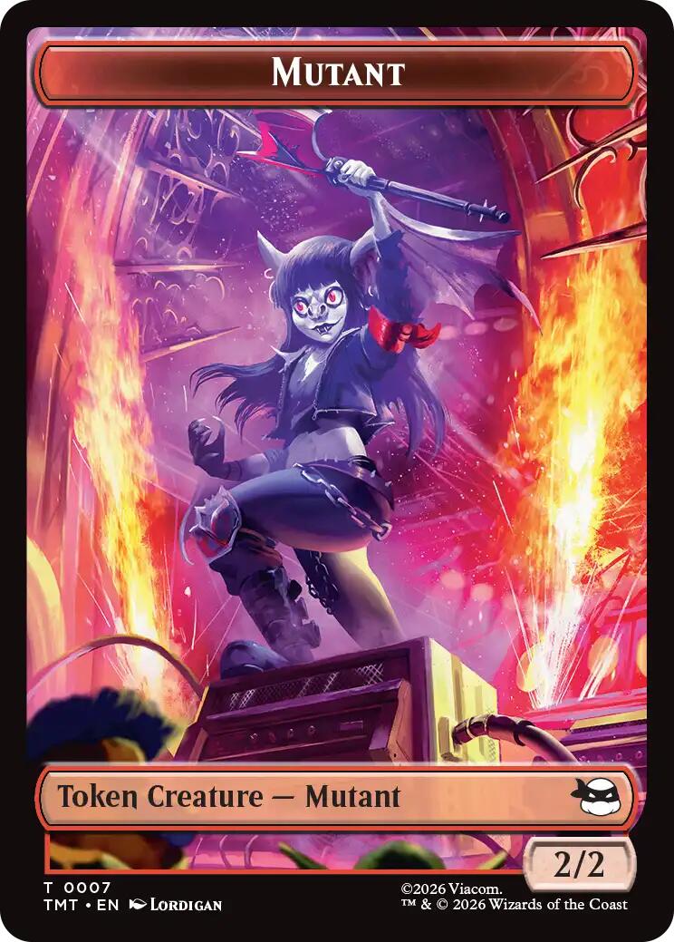 Mutant // Mutagen Double-Sided Token [Teenage Mutant Ninja Turtles Tokens] Foil