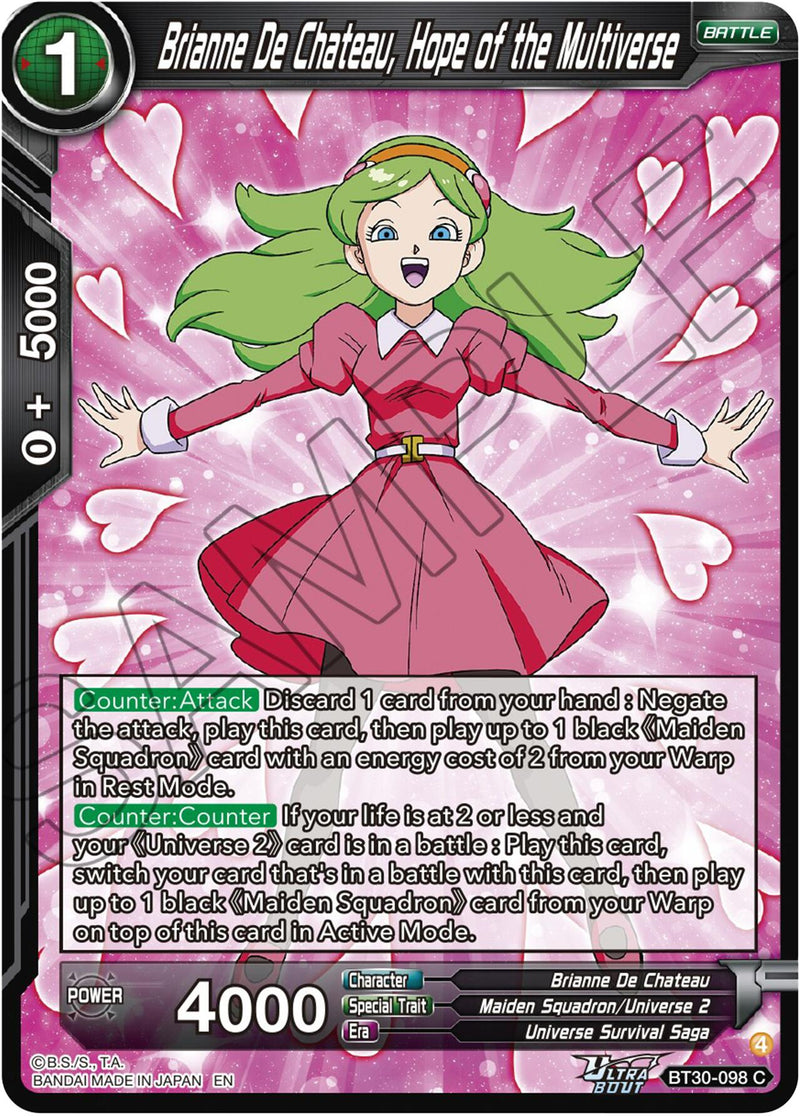 Brianne De Chateau, Hope of the Multiverse (BT30-098) [Three Glorious Fighters] Parallel Foil