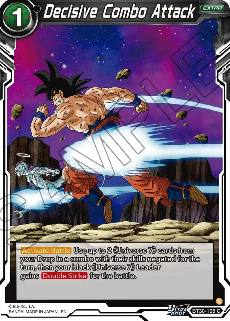Decisive Combo Attack (BT30-105) [Three Glorious Fighters] Parallel Foil