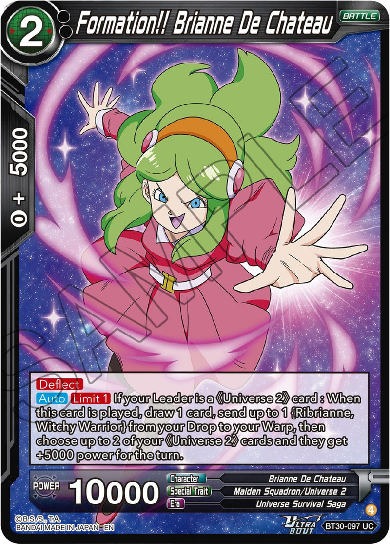 Formation!! Brianne De Chateau (BT30-097) [Three Glorious Fighters] Parallel Foil