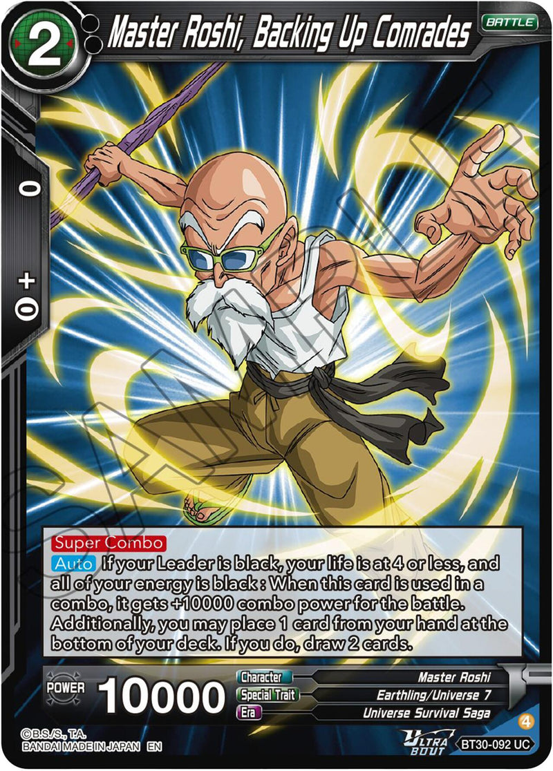 Master Rashi, Backing Up Comrades (BT30-092) [Three Glorious Fighters] Parallel Foil