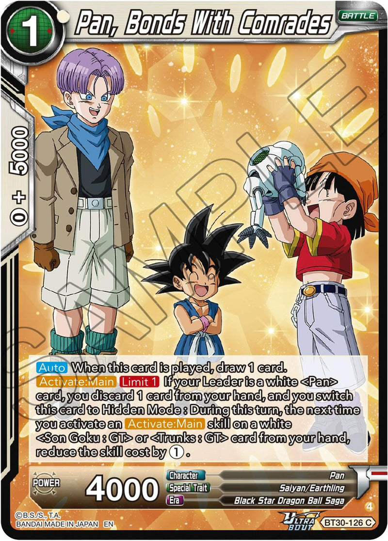 Pan, Bonds With Comrades (BT30-126) [Three Glorious Fighters] Parallel Foil