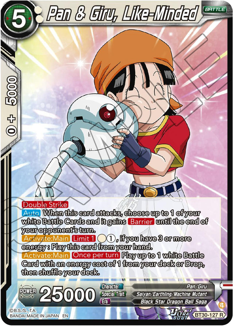 Pan & Giru, Like-Minded (BT30-127) [Three Glorious Fighters] Parallel Foil