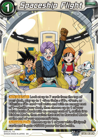 Spaceship Flight (BT30-135) [Three Glorious Fighters] Parallel Foil