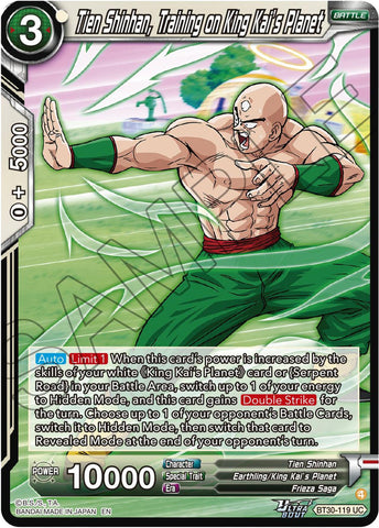 Tien Shinhan, Training on King Kai's Planet (BT30-119) [Three Glorious Fighters] Parallel Foil