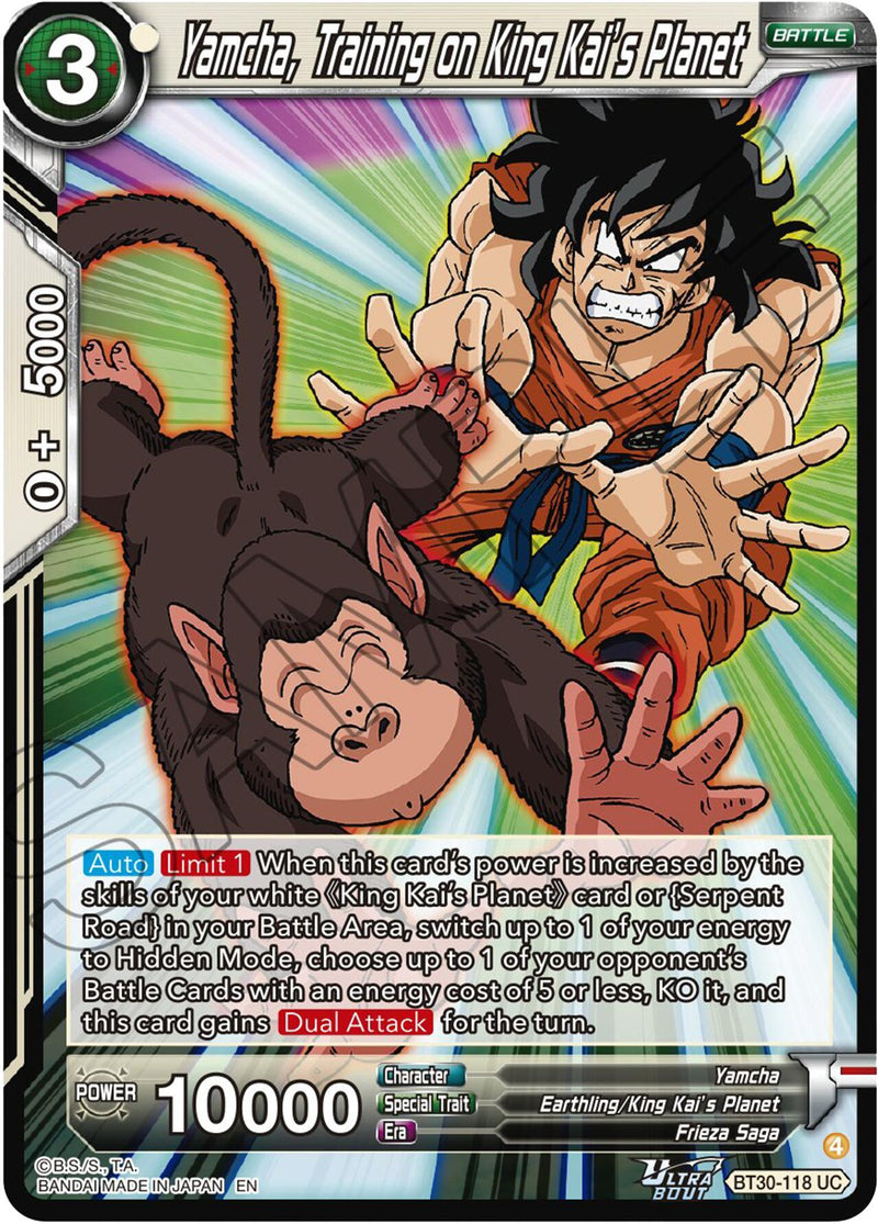 Yamcha, Training on King Kai's Planet (BT30-118) [Three Glorious Fighters] Parallel Foil