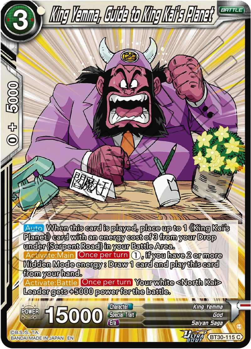 King Yemma, Guide to King Kai's Planet (BT30-115) [Three Glorious Fighters] Parallel Foil