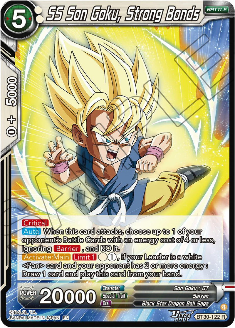 SS Son Goku, Strong Bonds (BT30-122) [Three Glorious Fighters] Parallel Foil
