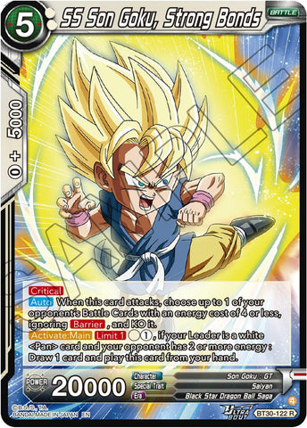SS Son Goku, Strong Bonds (BT30-122) [Three Glorious Fighters] Parallel Foil