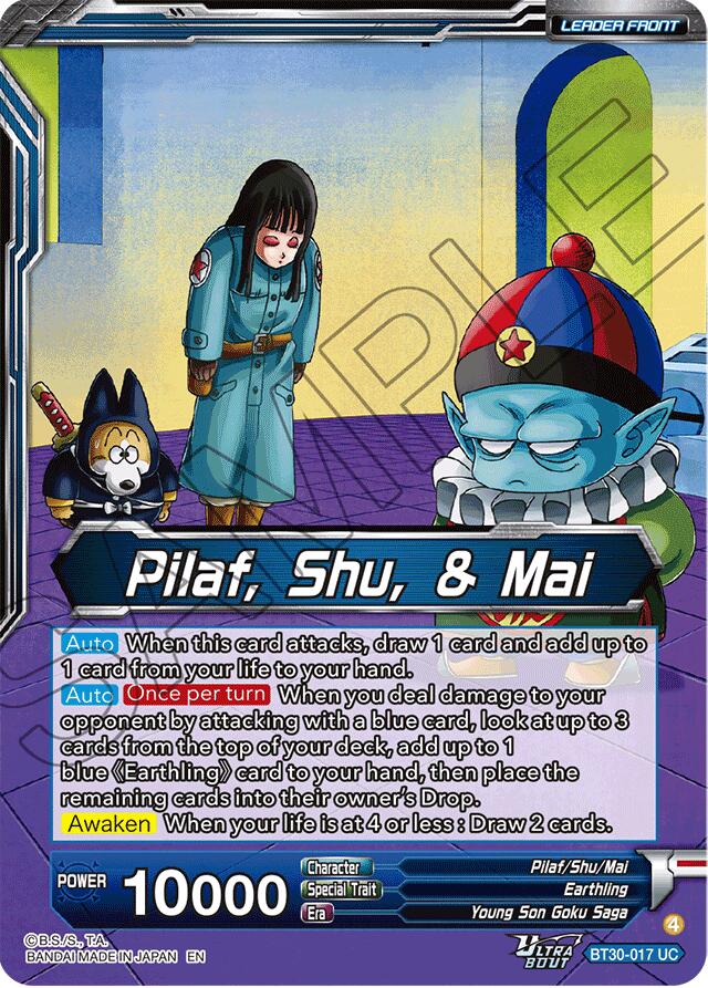 Pilaf, Shu, & Mai // Pilaf, Shu, & Mai, Entrusted Ambitions (BT30-017) [Three Glorious Fighters] Parallel Foil