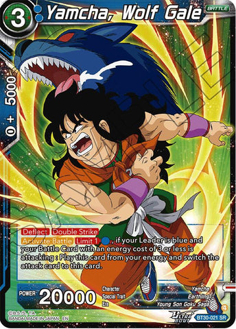 Yamcha, Wolf Gale (BT30-021) [Three Glorious Fighters] Parallel Foil