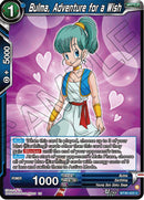 Bulma, Adventure for a Wish (BT30-025) [Three Glorious Fighters] Parallel Foil