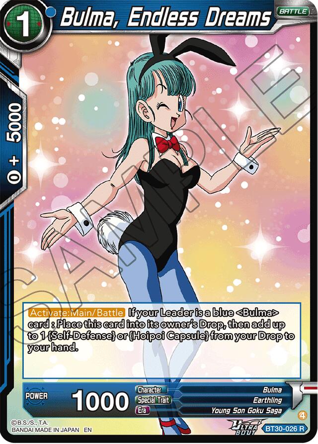 Bulma, Endless Dreams (BT30-026) [Three Glorious Fighters] Parallel Foil