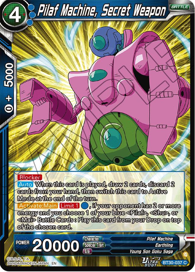 Pilaf Machine, Secret Weapon (BT30-037) [Three Glorious Fighters] Parallel Foil