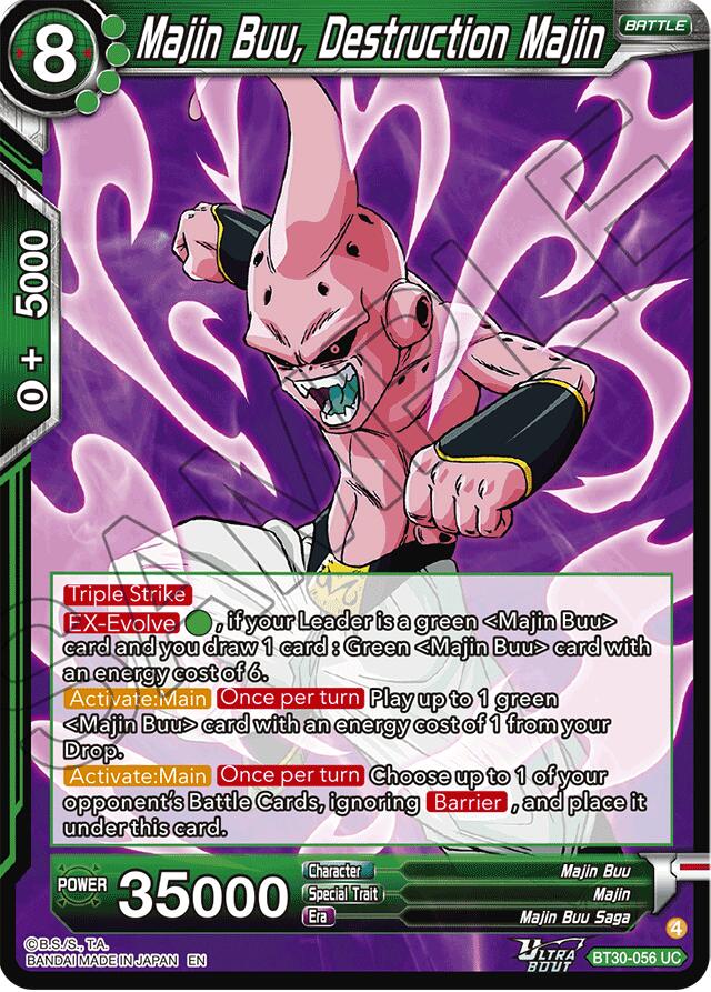 Majin Buu, Destruction Majin (BT30-056) [Three Glorious Fighters] Parallel Foil
