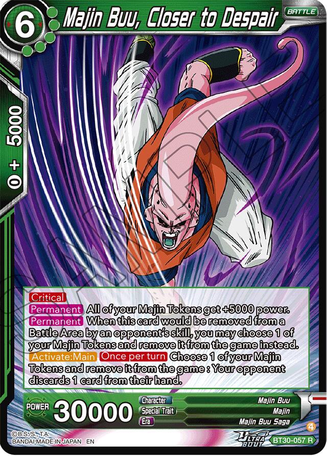 Majin Buu, Closer to Despair (BT30-057) [Three Glorious Fighters] Parallel Foil