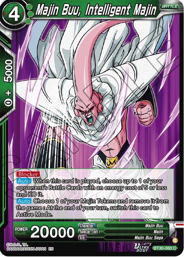 Majin Buu, Intelligent Majin (BT30-060) [Three Glorious Fighters] Parallel Foil