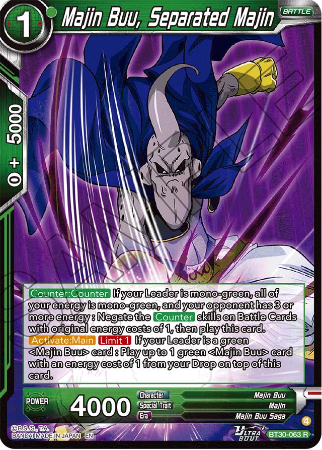 Majin Buu, Separated Majin (BT30-063) [Three Glorious Fighters] Parallel Foil