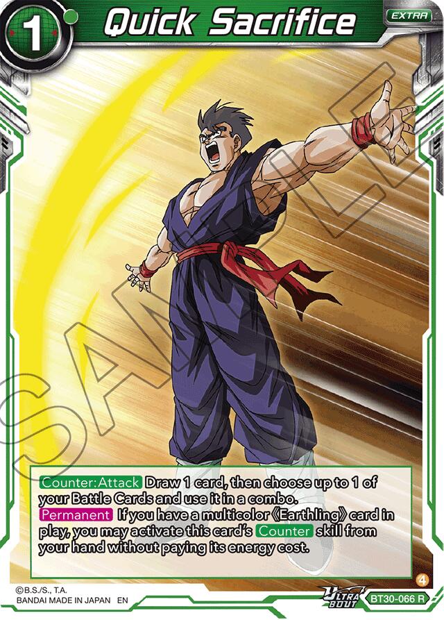 Quick Sacrifice (BT30-066) [Three Glorious Fighters] Parallel Foil