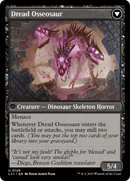 Visage of Dread // Dread Osseosaur [The Lost Caverns of Ixalan] Foil
