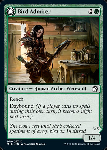 Bird Admirer // Wing Shredder [Innistrad: Midnight Hunt] Foil