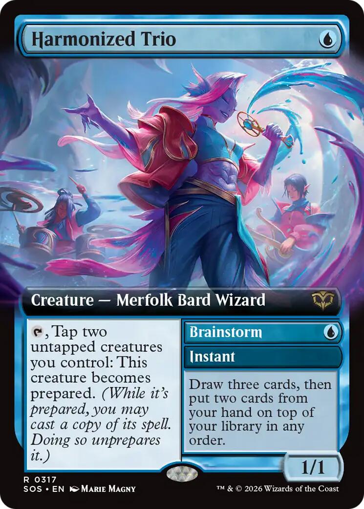 Harmonized Trio (Extended Art) [Secrets of Strixhaven] Foil