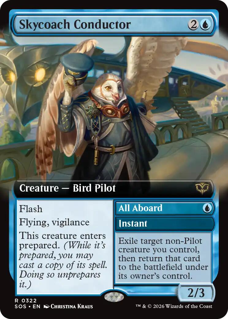 Skycoach Conductor (Extended Art) [Secrets of Strixhaven] Foil