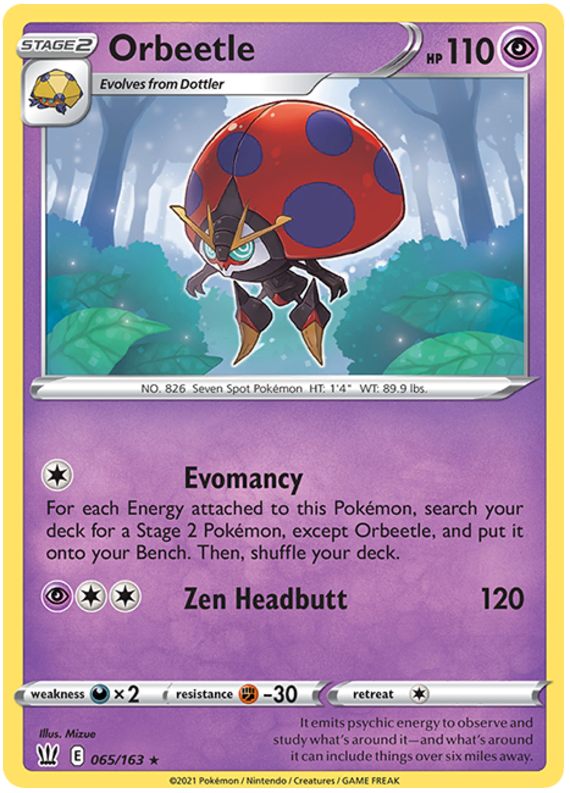 Orbeetle (065/163) [Sword & Shield: Battle Styles] Reverse Holofoil