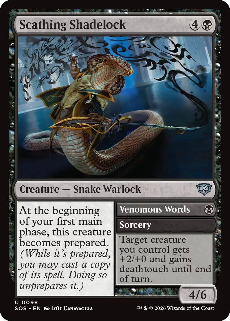Scathing Shadelock [Secrets of Strixhaven] Foil