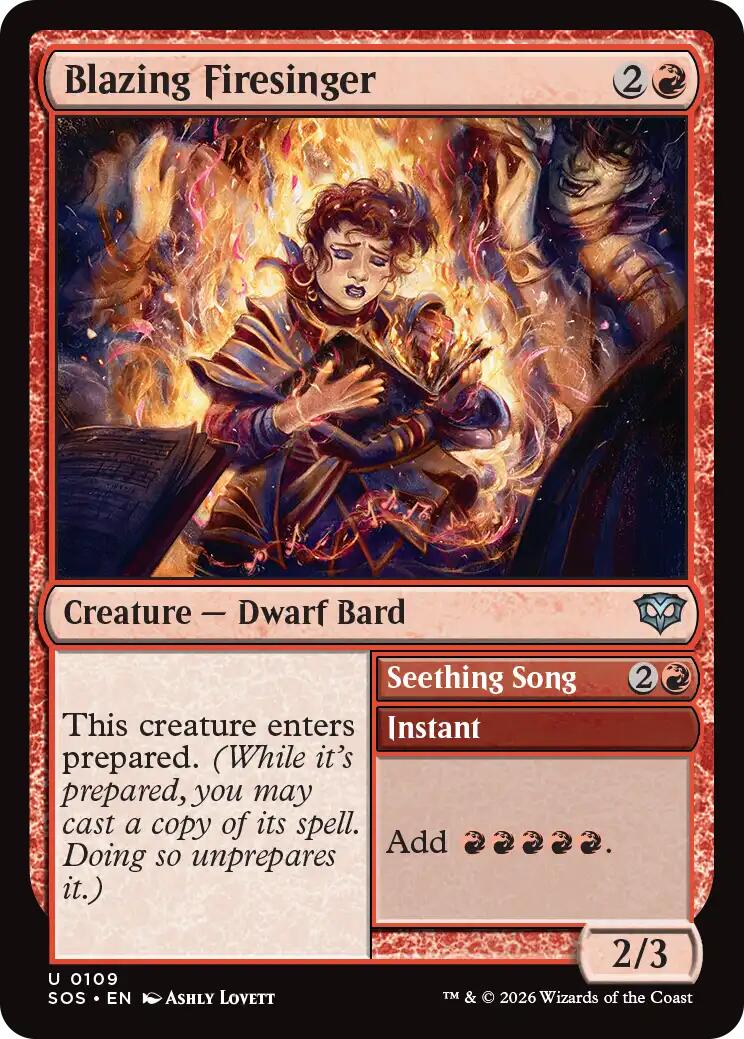 Blazing Firesinger [Secrets of Strixhaven] Foil