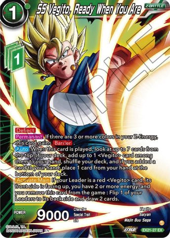 SS Vegito, Ready When You Are (EX21-27) [5th Anniversary Set] Parallel Foil