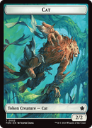 Cat (0001) // Cat (0002) Doubled-Sided Token [Foundations Tokens] Foil