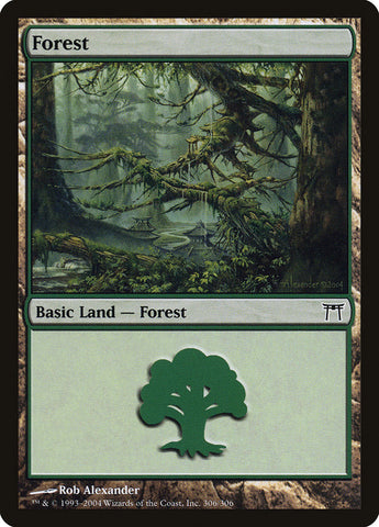 Forest (306) [Champions of Kamigawa] Foil
