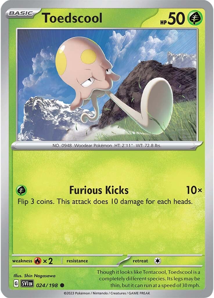 Toedscool (024/198) [Scarlet & Violet: Base Set] Reverse Holofoil