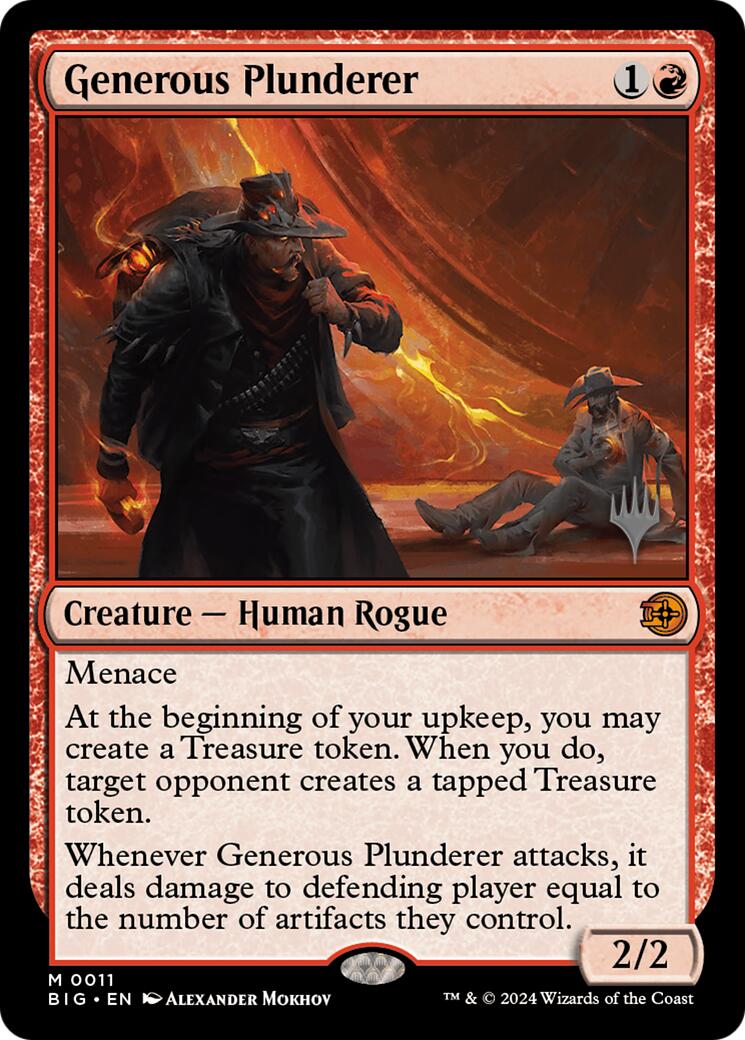 Generous Plunderer [Outlaws of Thunder Junction Promos] Foil