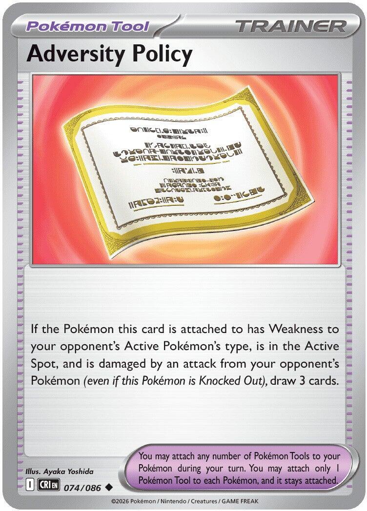 Adversity Policy (074/086) [Mega Evolution: Chaos Rising] Reverse Holofoil