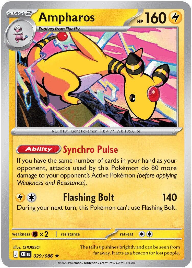 Ampharos (029/086) [Mega Evolution: Chaos Rising] Reverse Holofoil