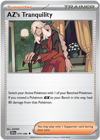 AZ's Tranquility (076/086) [Mega Evolution: Chaos Rising] Reverse Holofoil
