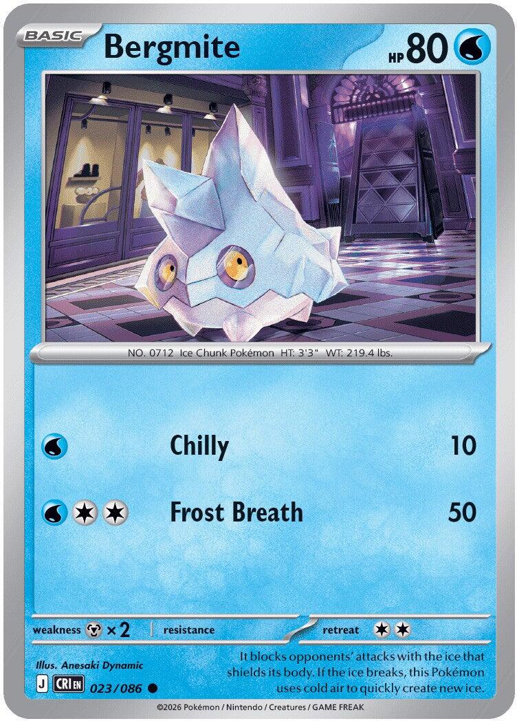 Bergmite (023/086) [Mega Evolution: Chaos Rising] Reverse Holofoil