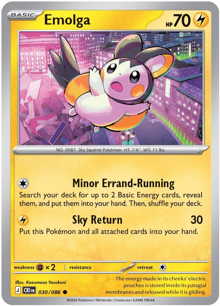 Emolga (030/086) [Mega Evolution: Chaos Rising] Reverse Holofoil