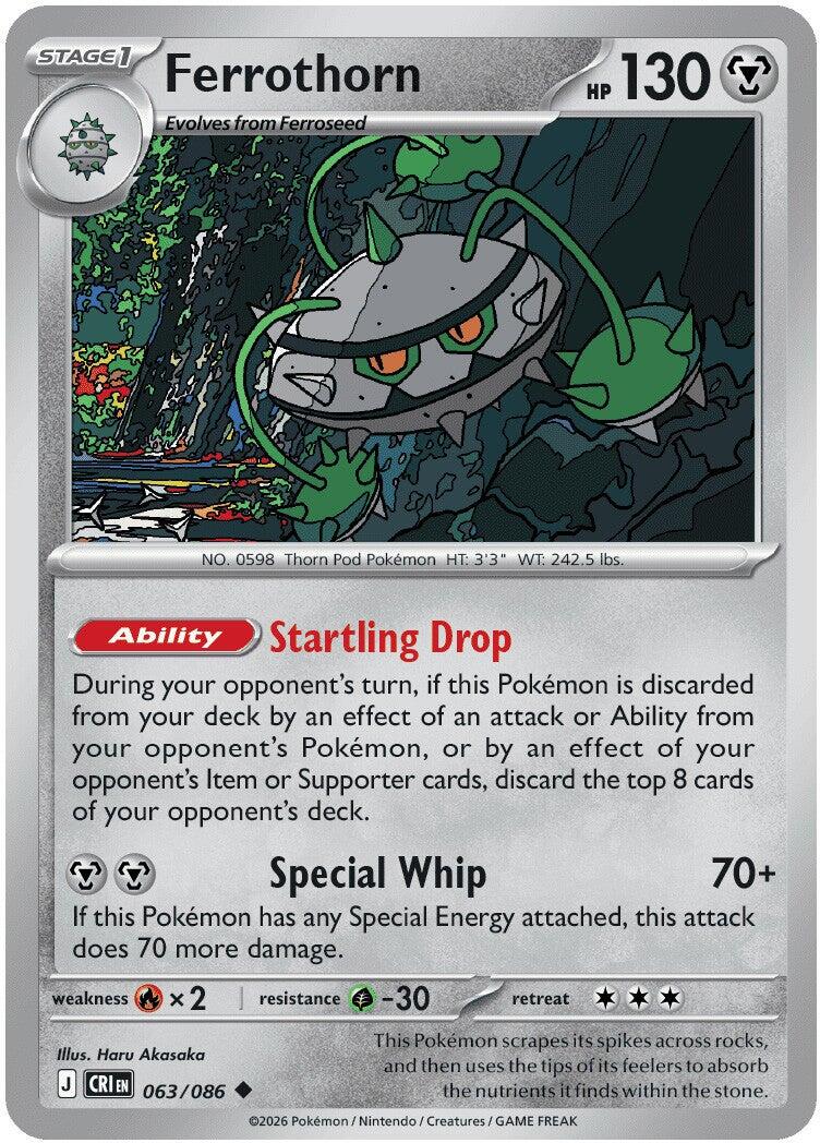 Ferrothorn (063/086) [Mega Evolution: Chaos Rising] Reverse Holofoil