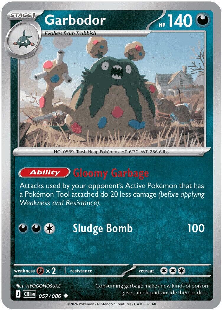 Garbodor (057/086) [Mega Evolution: Chaos Rising] Reverse Holofoil