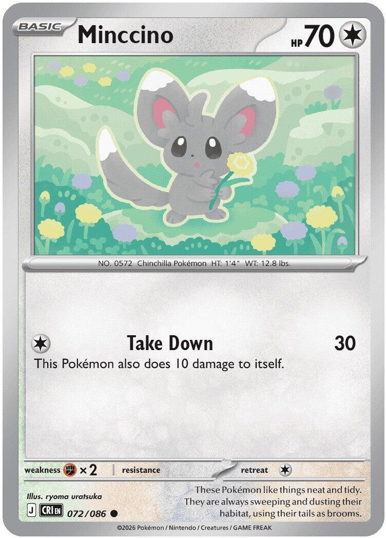 Minccino (072/086) [Mega Evolution: Chaos Rising] Reverse Holofoil