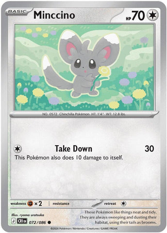 Minccino (072/086) [Mega Evolution: Chaos Rising] Reverse Holofoil