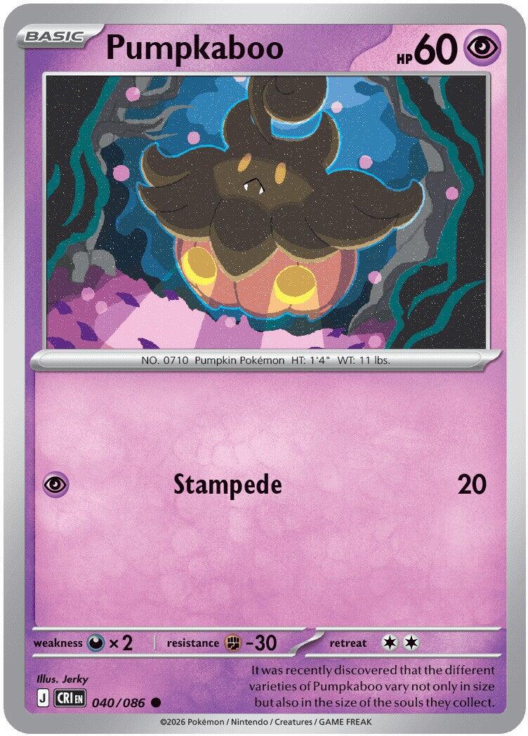 Pumpkaboo (040/086) [Mega Evolution: Chaos Rising] Reverse Holofoil